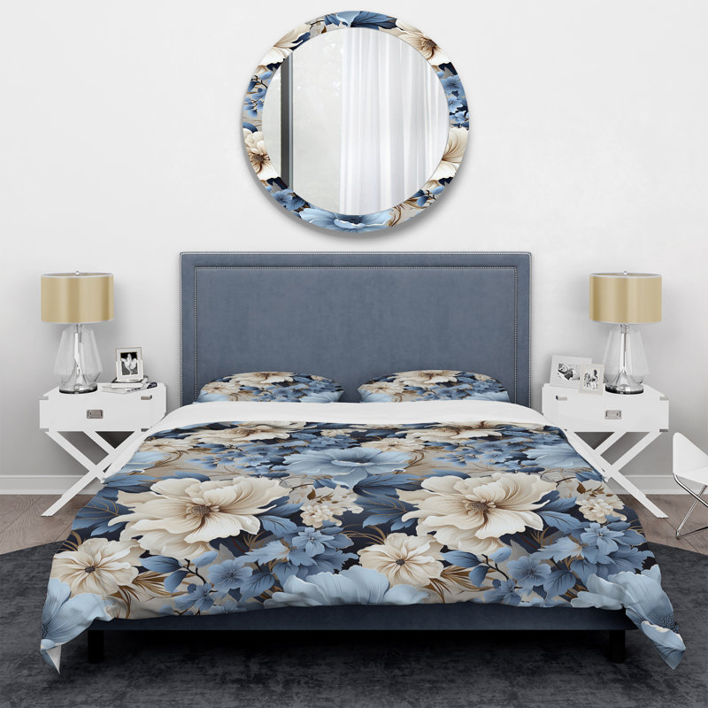 Literie Ethereal Shadows Moody, Housse de couette simple + 1 taie décorative stan