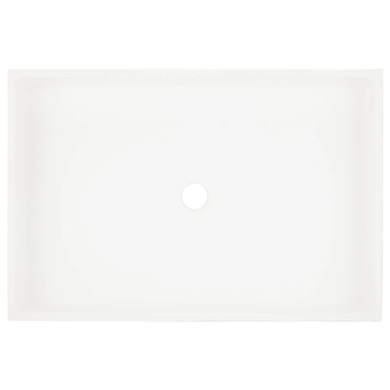 Lavabo vasque rectangulaire en résine mate 24 po Cosima