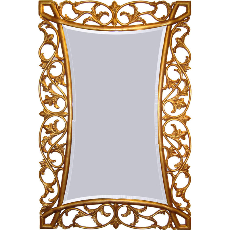 Flat Beveled Wall Mirror, 64" x 42"