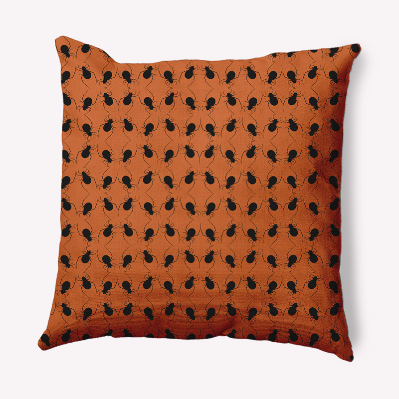Coussin décoratif intérieur / extérieur Mitesh Cluster, Orange poussiéreux