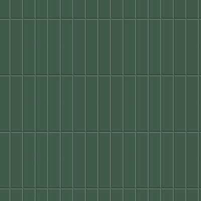 Tall Tiles - Papier peint vert forêt