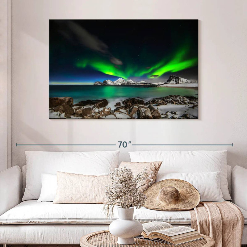Alvord Lofoten, aurores boréales, H 32 po x l 48 po
