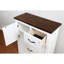 Commode en métal de style transitionnel moderne 1Pc avec quatre tiroirs et une planche de style armoire