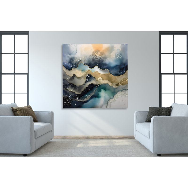 Mountain's Breath, 36" H x 36" W