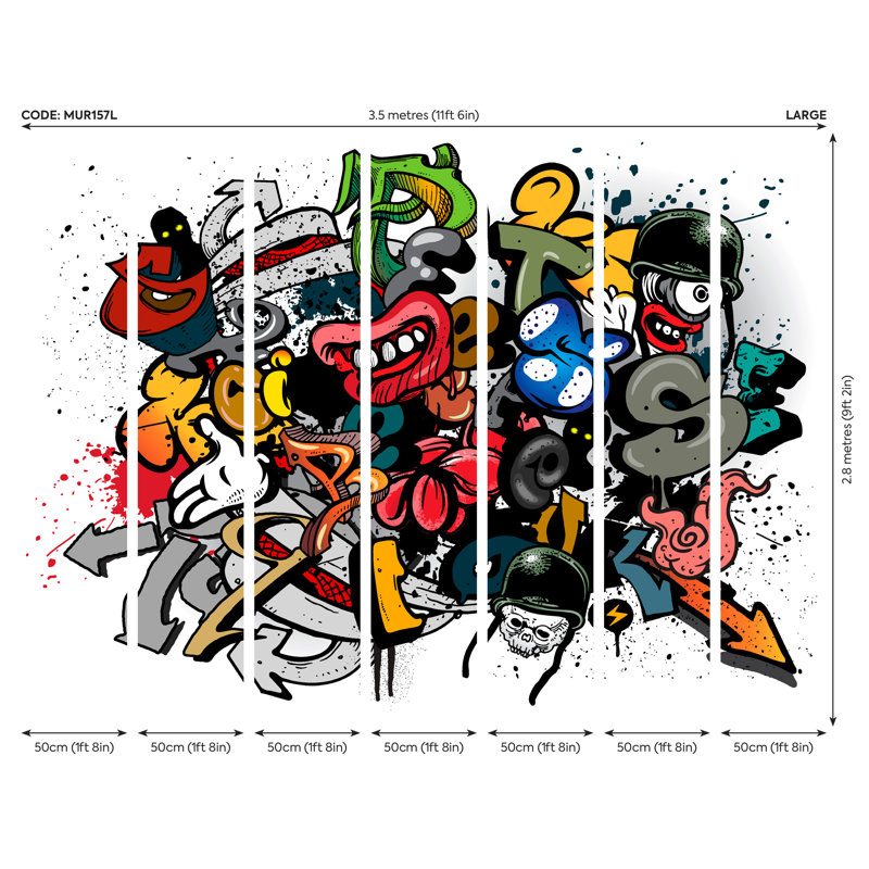 Holmes Matte Wall Mural, 280 cm L x 350 cm W