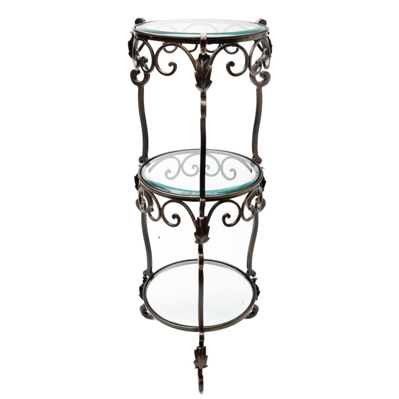Barkim Glass Top End Table