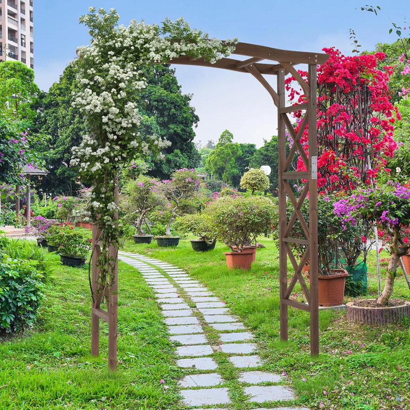 60'' X 78' 'Wooden Garden Arbor