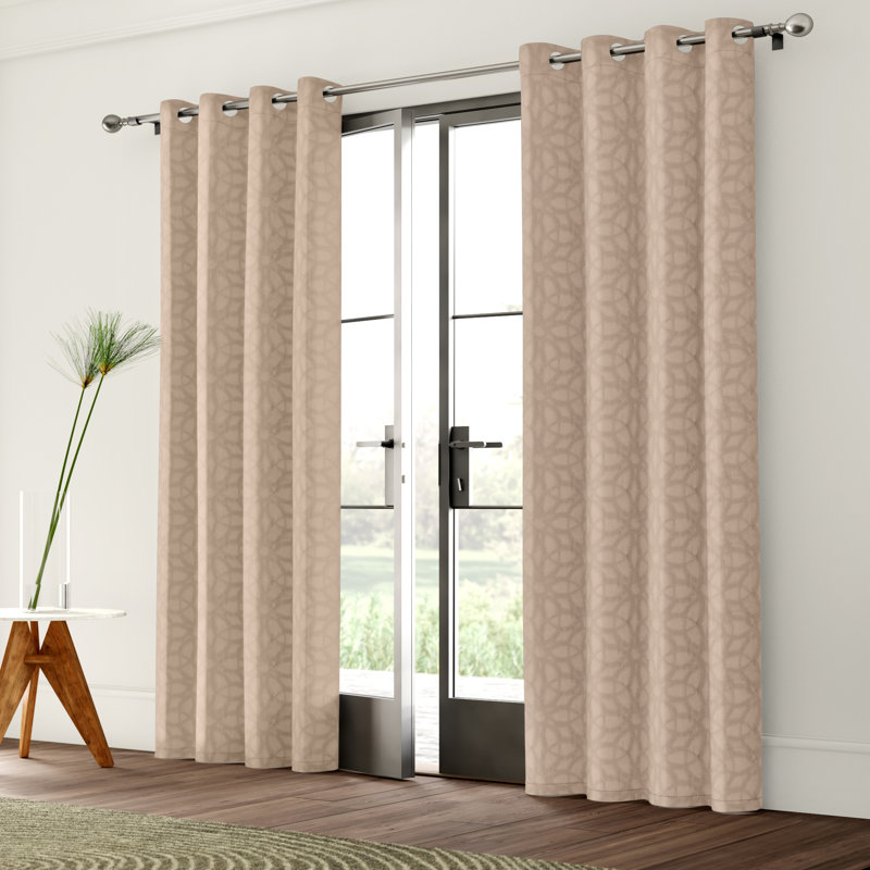 Blackout Curtain Single Panel, Smoke, 108" L