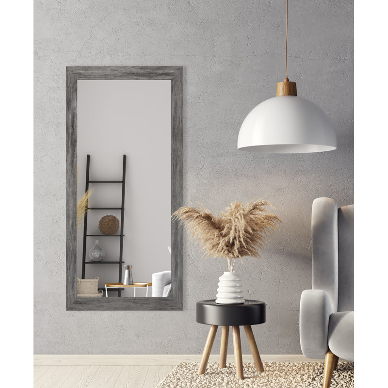 Miroir Hemmer, H 63,5 po x l 25,5 po, Gris rustique