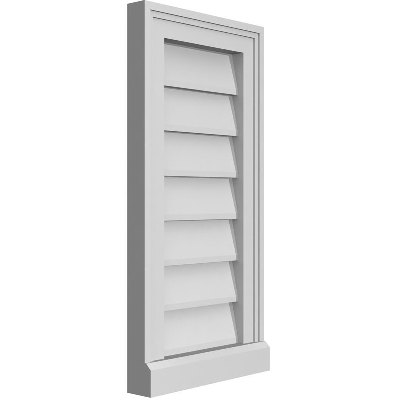 Cadre de seuil Brickmould, brun clair apprêté, H 24 po x l 12 po x P 2 po