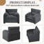 Fauteuil surdimensionné avec accoudoirs confortables Mid-Century-725502264
