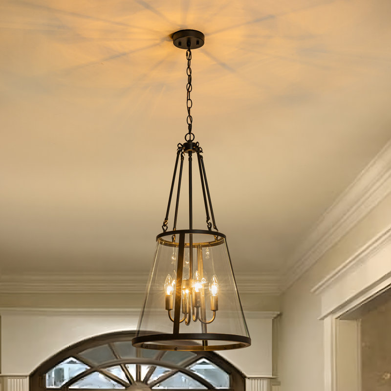 Qudarius 4 - Light Dimmable Cone Lantern Chandelier