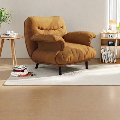 Retro-style comfortable solid wood leisure chair