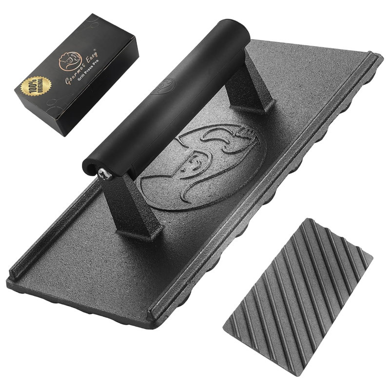 Cast Iron Non-Stick Grill Press