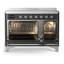 Cuisinière à induction ILVE Majestic III Series 48 po avec 6 éléments à induction (porte pleine)-124828832-124828829