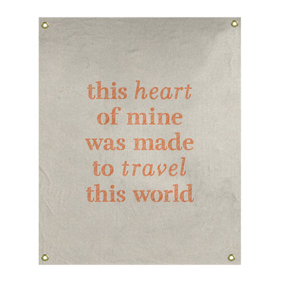 Tapisserie de polyester, voyage d’amour