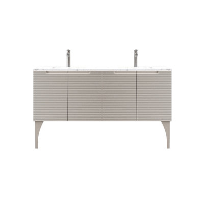 Ensemble de meuble-lavabo double 64 po Ariyannah