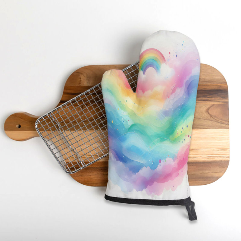 Gradient Waves Oven Mitt Cotton Twill