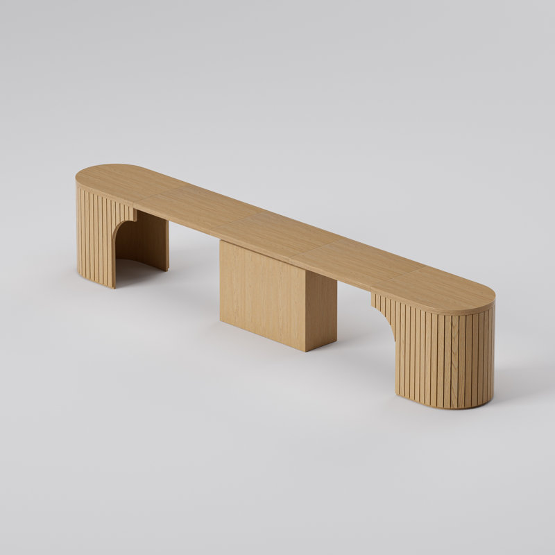 Bachman Extendable Soild Wood Bench 40" to 98"