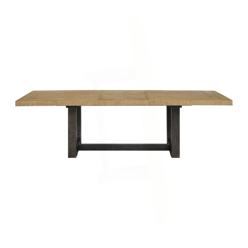 Caramel And Cocoa Trestle Dining Table