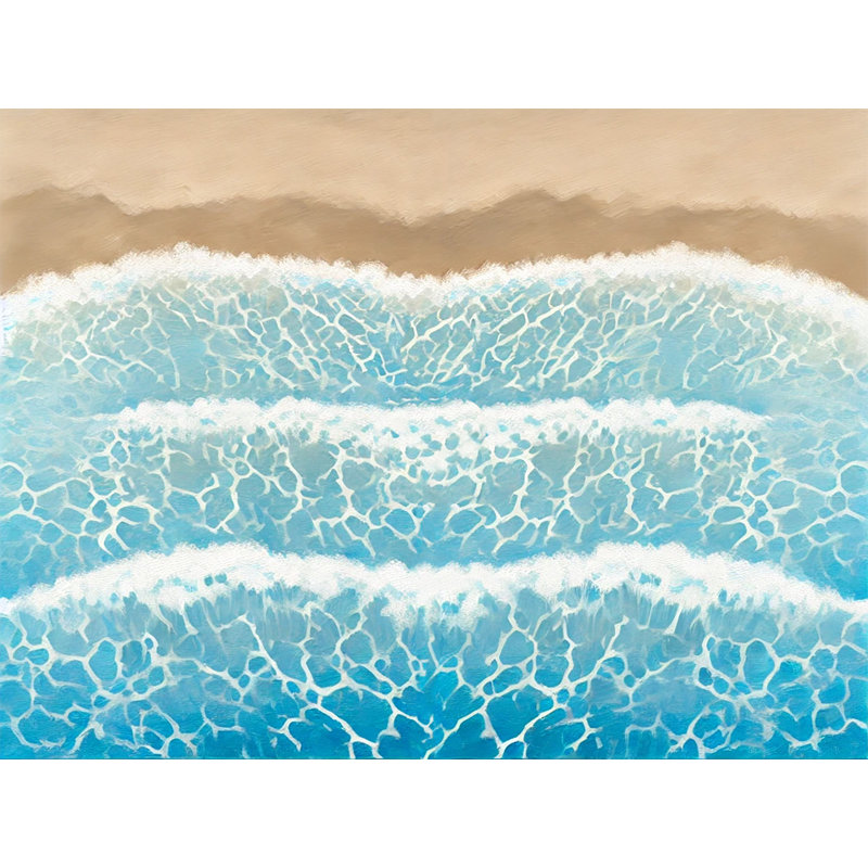Waves of Serenity, art mural sur toile tendue, H 12 po x l 16 po x P 1 po