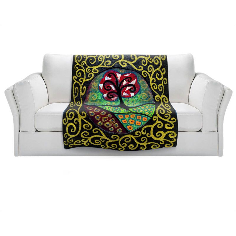 Hand Woven Throw Blanket, 51" x 60"