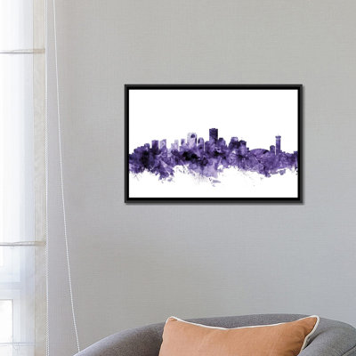 «New Orleans, Louisiana Skyline» par Michael Tompsett, impression sur toile tendue