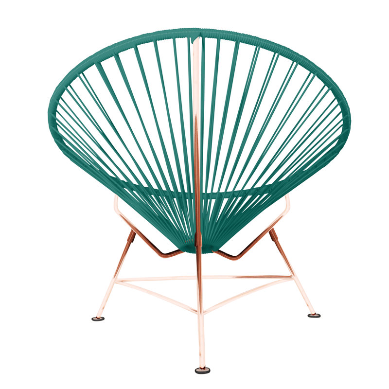 Innit Indoor Handmade Lounge Chair, Turquoise/Copper