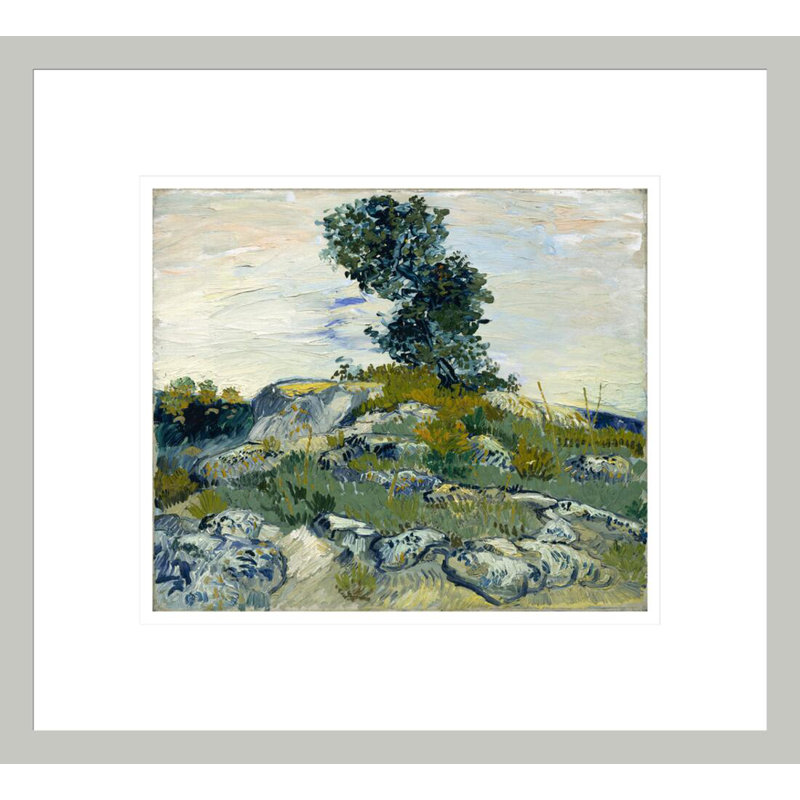 «The Rocks» par Vincent van Gogh, impression giclée encadrée, 13,75 po H x 15,11 po L