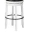 Ensemble de 2 tabourets pivotants Orso, similicuir noir, blanc, noir