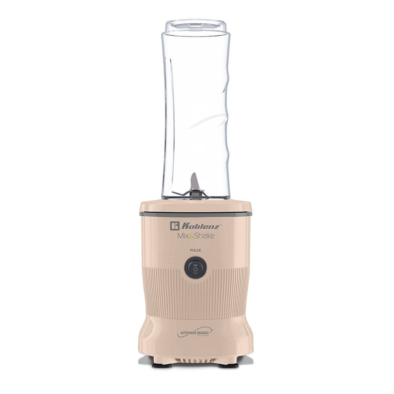 Mixeur mélangeur 20 oz, 2 pots en verre de 10 oz, lames en acier inoxydable, fonction à impulsion et moteur de 600 watts (rose)