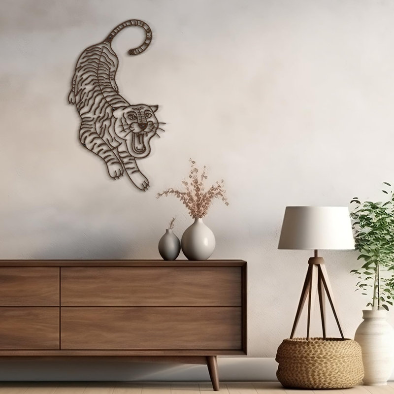 Wall Decor Metal, Bronze, 30" H x 15" W x 0.05" D