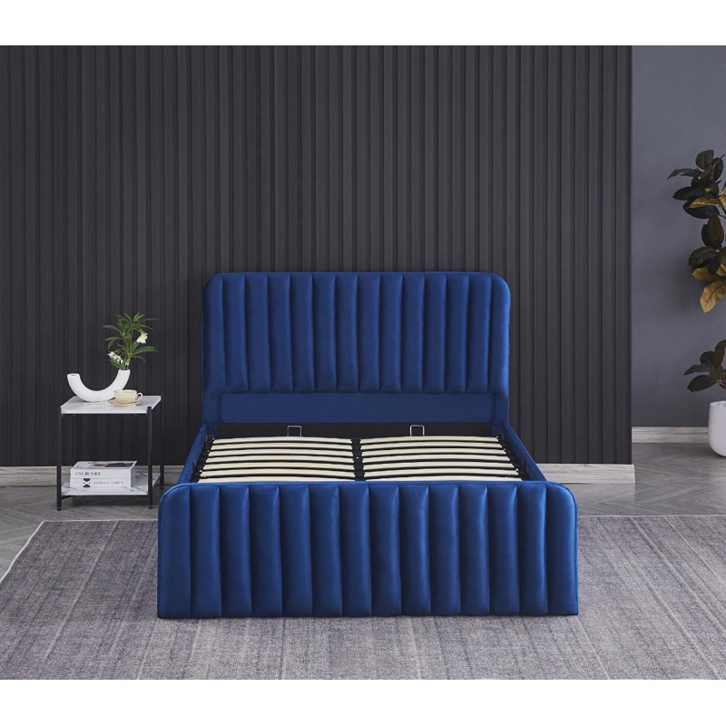 Abgail Upholstered Ottoman Storage Bed, Small Double (4')