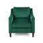 Fauteuil club en velours vert