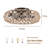 Ceiling-Mounted Jute Rope Fan Light Strip With 4 Bulbs, Dimmable, 7 Dlades, Reversible DC Motor