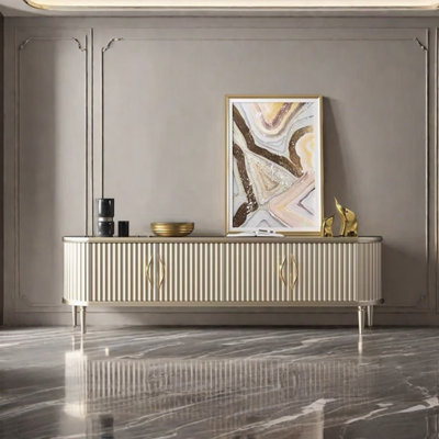 Light luxury high-end design sense TV cabinet