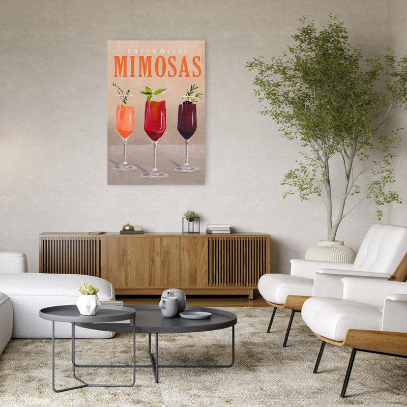 «Mimosas Pastel Cocktail Bar», H 48 po x l 32 po