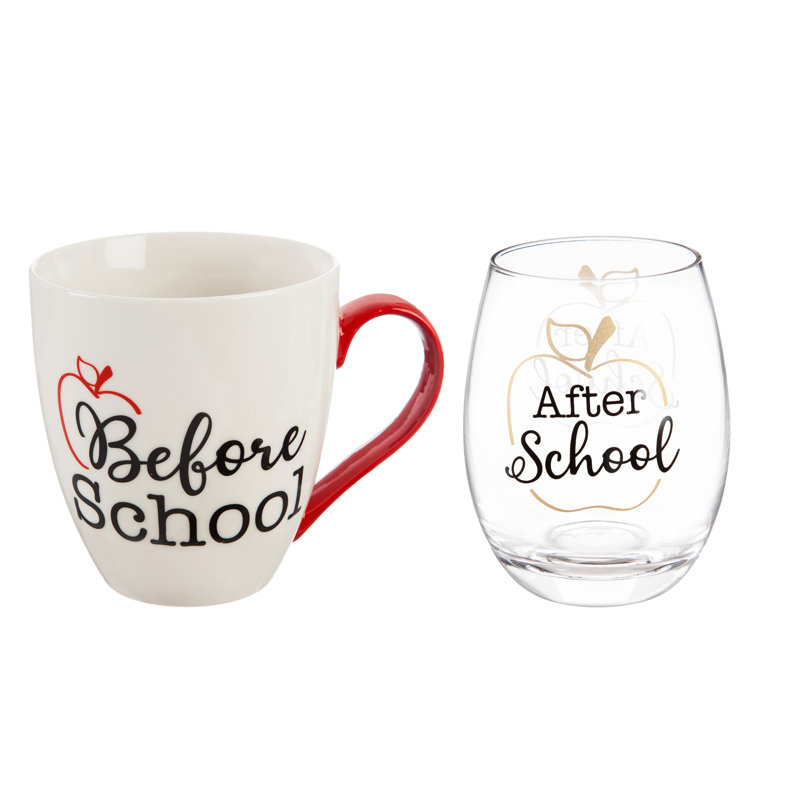 17oz. Ceramic Drinking Glass Set