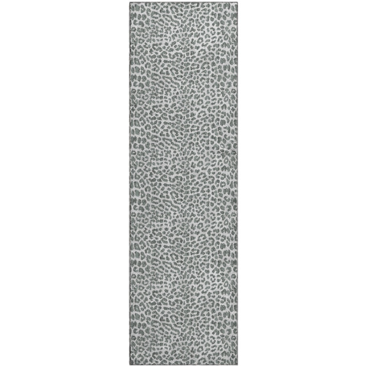 Premium Machine Washable Kishonna AMF43 Gray Rug