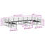 363cm Wide Patio Sectional Set