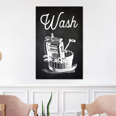 Wash 1 Piece Wrapped Canvas Wall Art