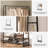  Knittle Clothing Rack with 2 Shelves and 6 Hooks