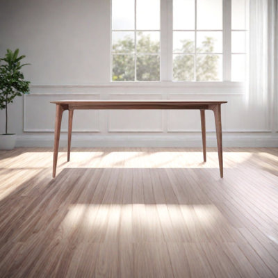 Simple solid wood dining table rectangular home