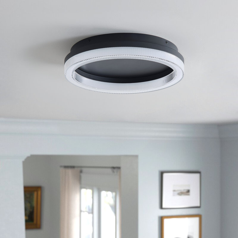 1-Black white dimmable LED ceiling light
