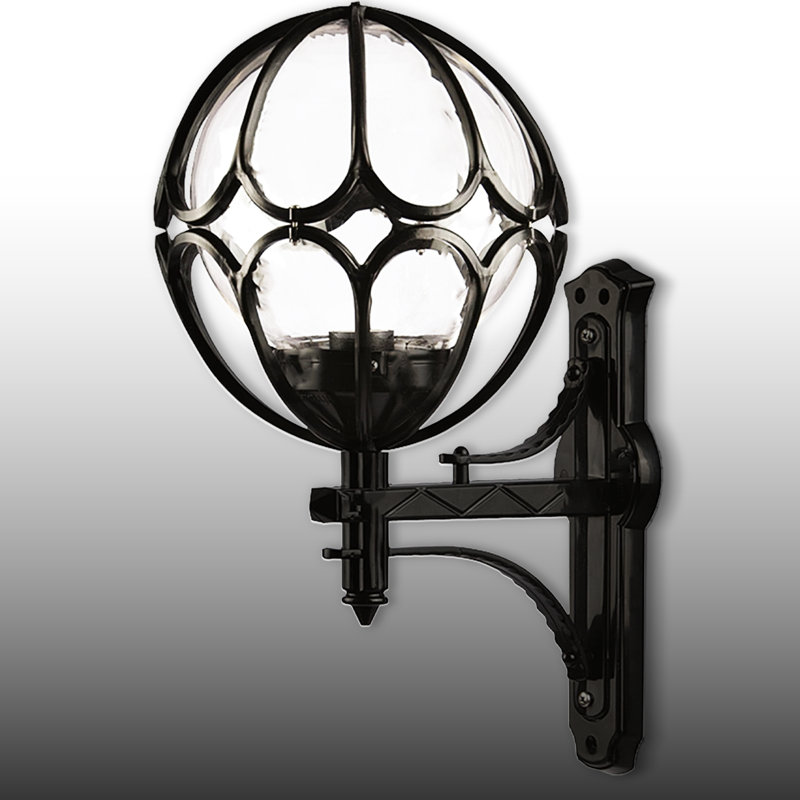 Classical/Traditional Globe Cap Outdoor Wall Sconce