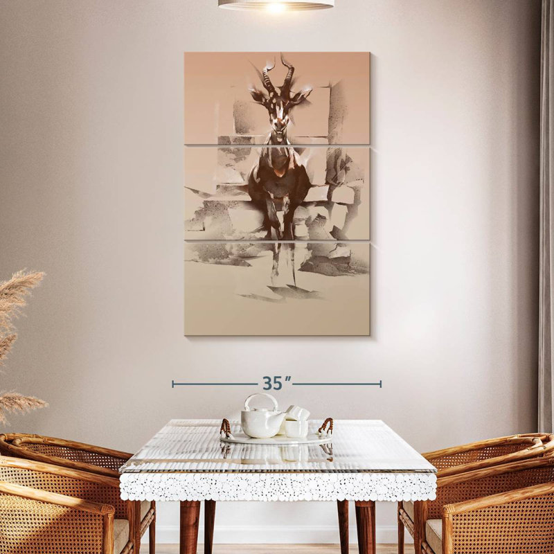 Brampt Antelope Abstract, 50" H x 32" W