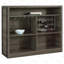 Garrison Aged Oak 5-Shelf Wood Home Bar Wine Cabinet