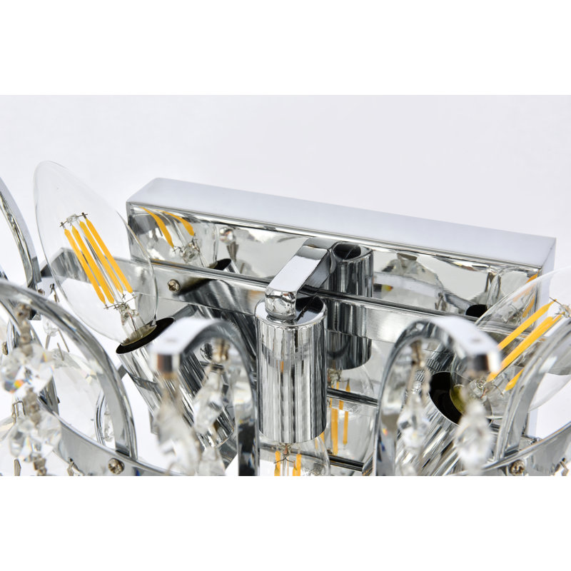 Phyllida Flush Mounted Sconce, Chrome