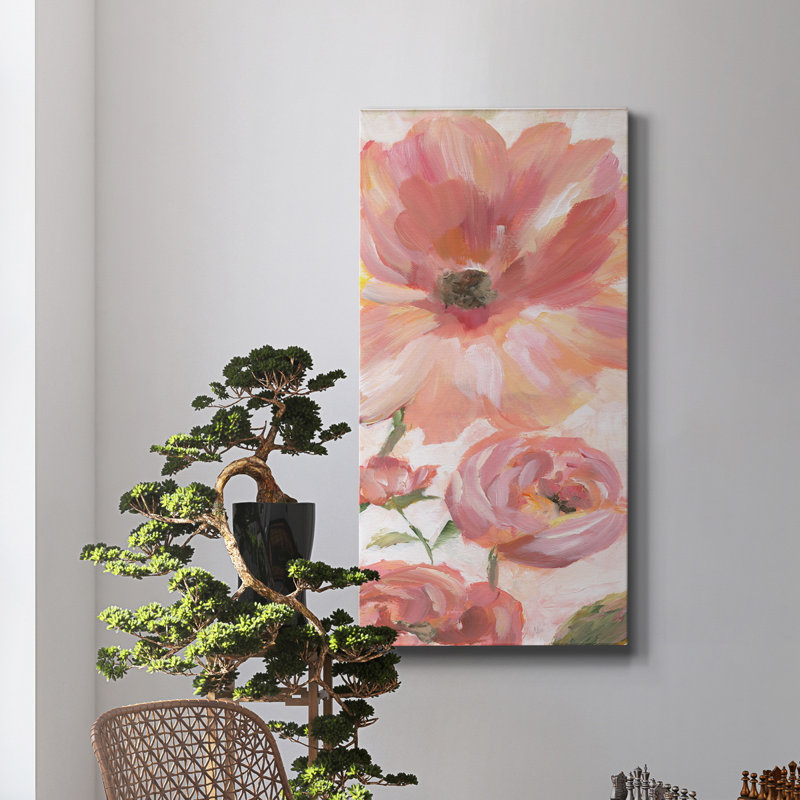 Blooming Coral III - Reproduction d'art sur toile tendue, H 24 po x l 12 po x P 1 po