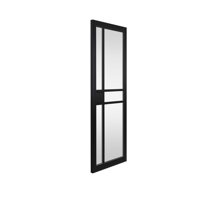 City Glass Door Prefinished, 198.1cm H x 83.8cm W x 3.5cm D